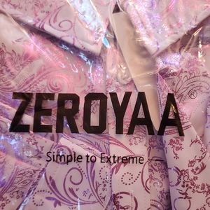 White Purple Paisley Dress Shirt XL